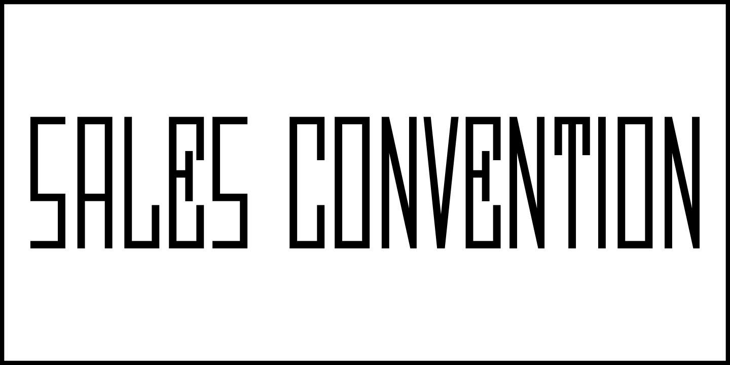 Sales Convention Font Poster #2