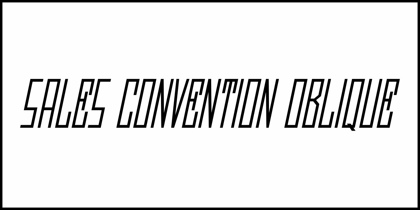 Sales Convention Font Poster #4
