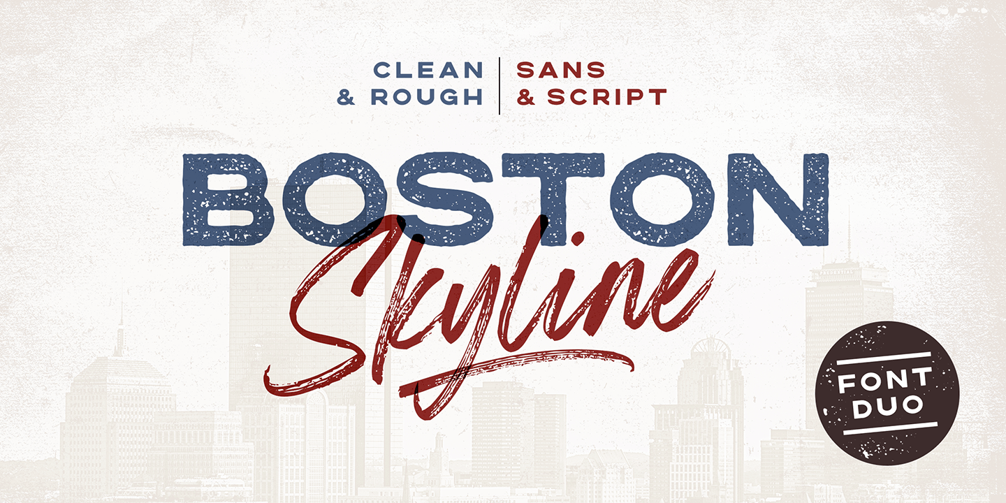 Boston Skyline Poster