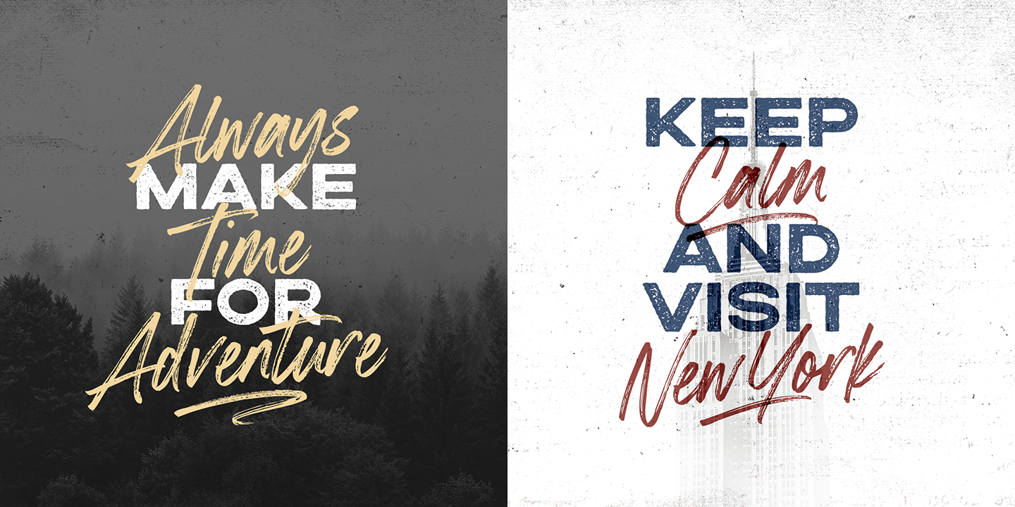 Boston Skyline Font Poster #1