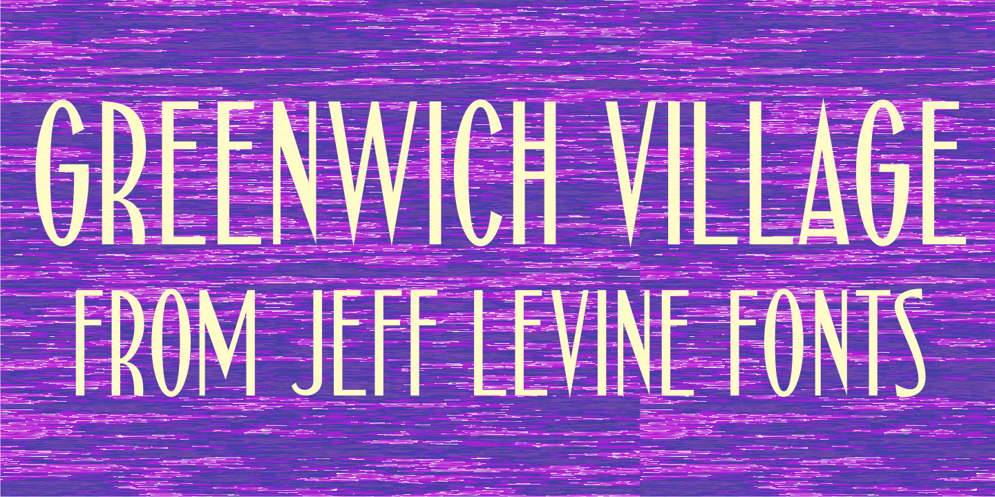 Greenwich Village Font Family Poster