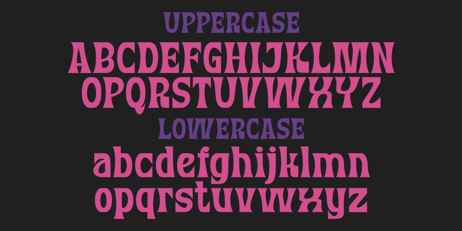 Dazzle Carpet Font Poster #1