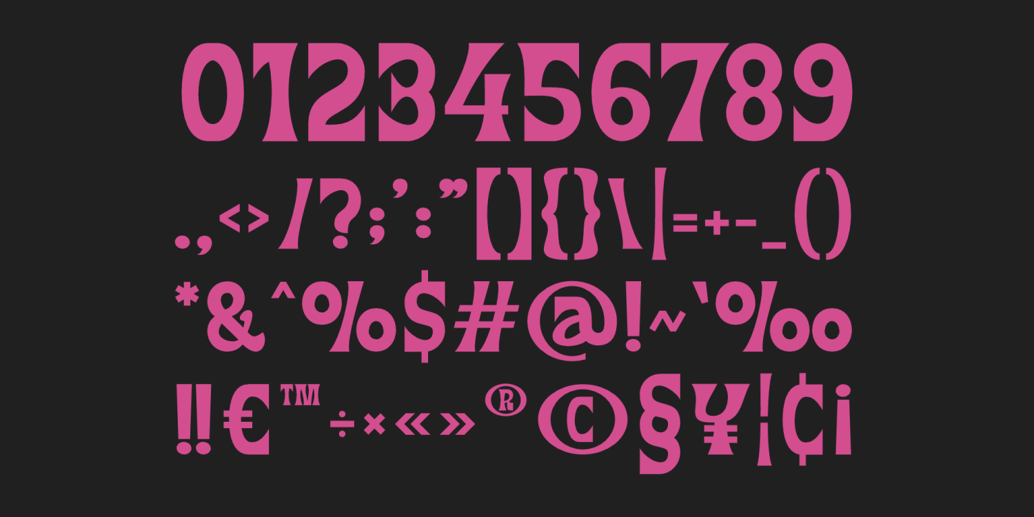 Dazzle Carpet Font Poster #1