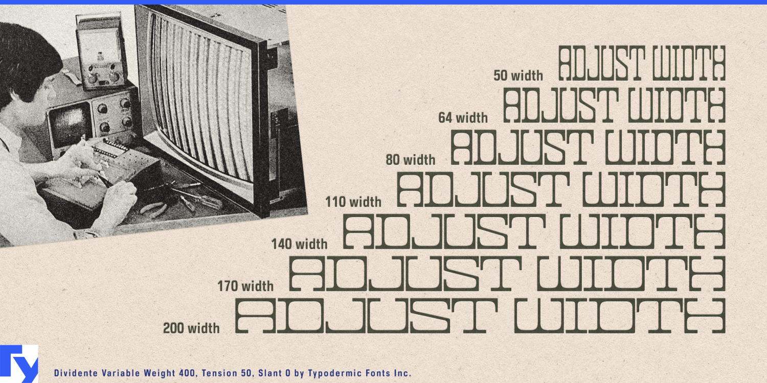 Dividente Variable Font Poster #1