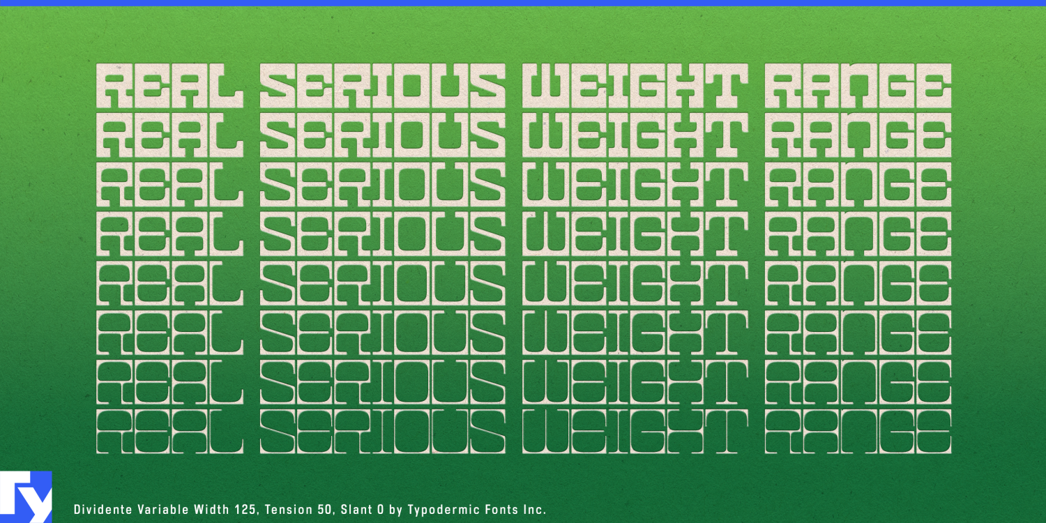 Dividente Variable Font Poster #1