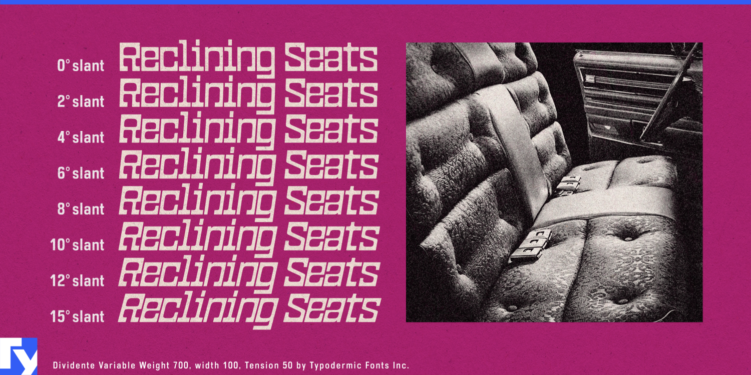 Dividente Variable Font Poster #1
