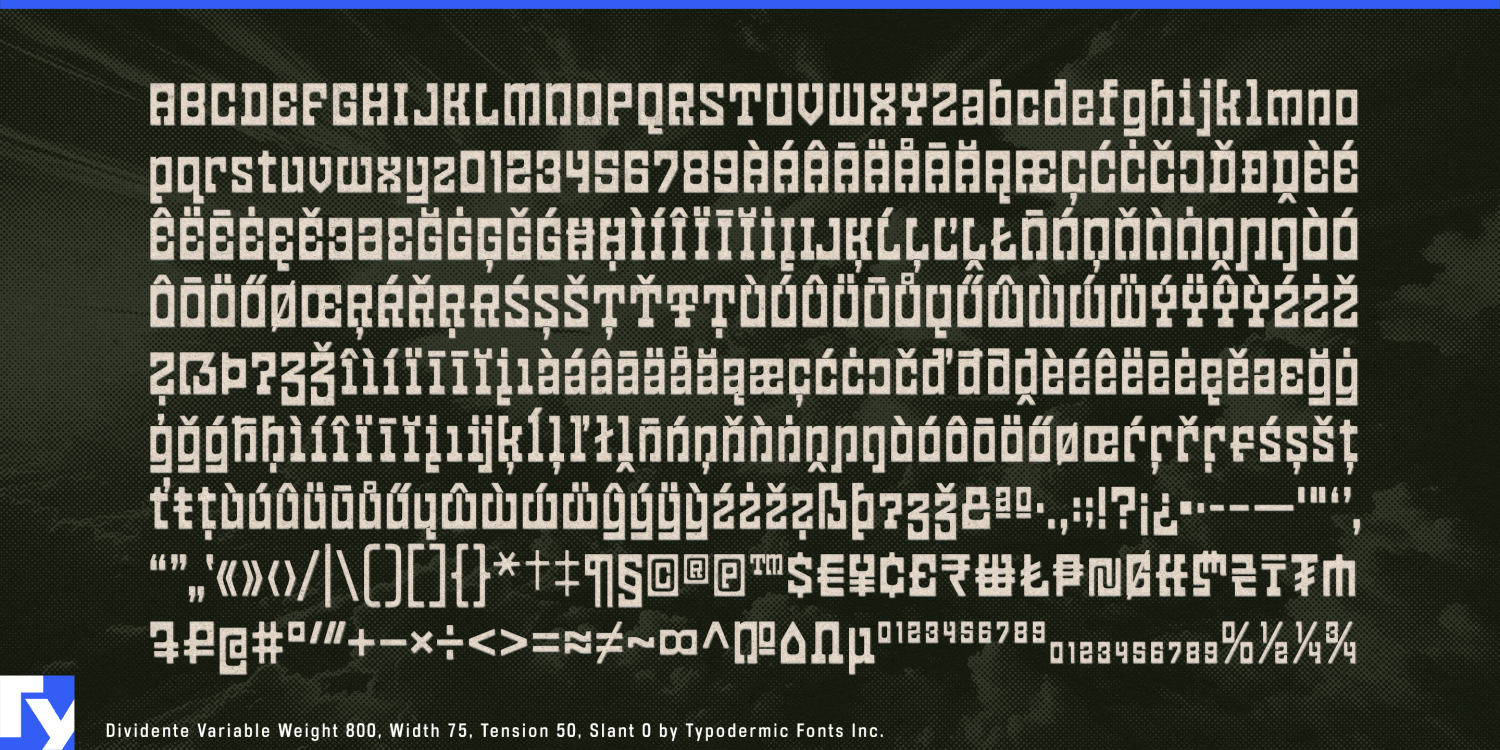 Dividente Variable Font Poster #1