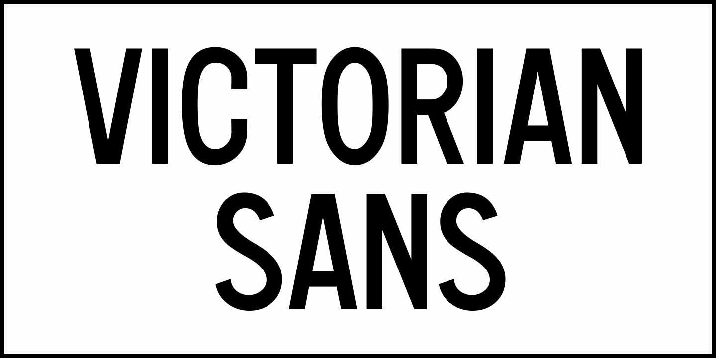 Victorian Sans Font Poster #2