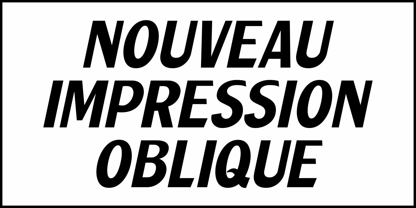 Nouveau Impression Font Poster #4