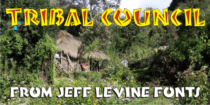 Tribal Council Font Poster #1