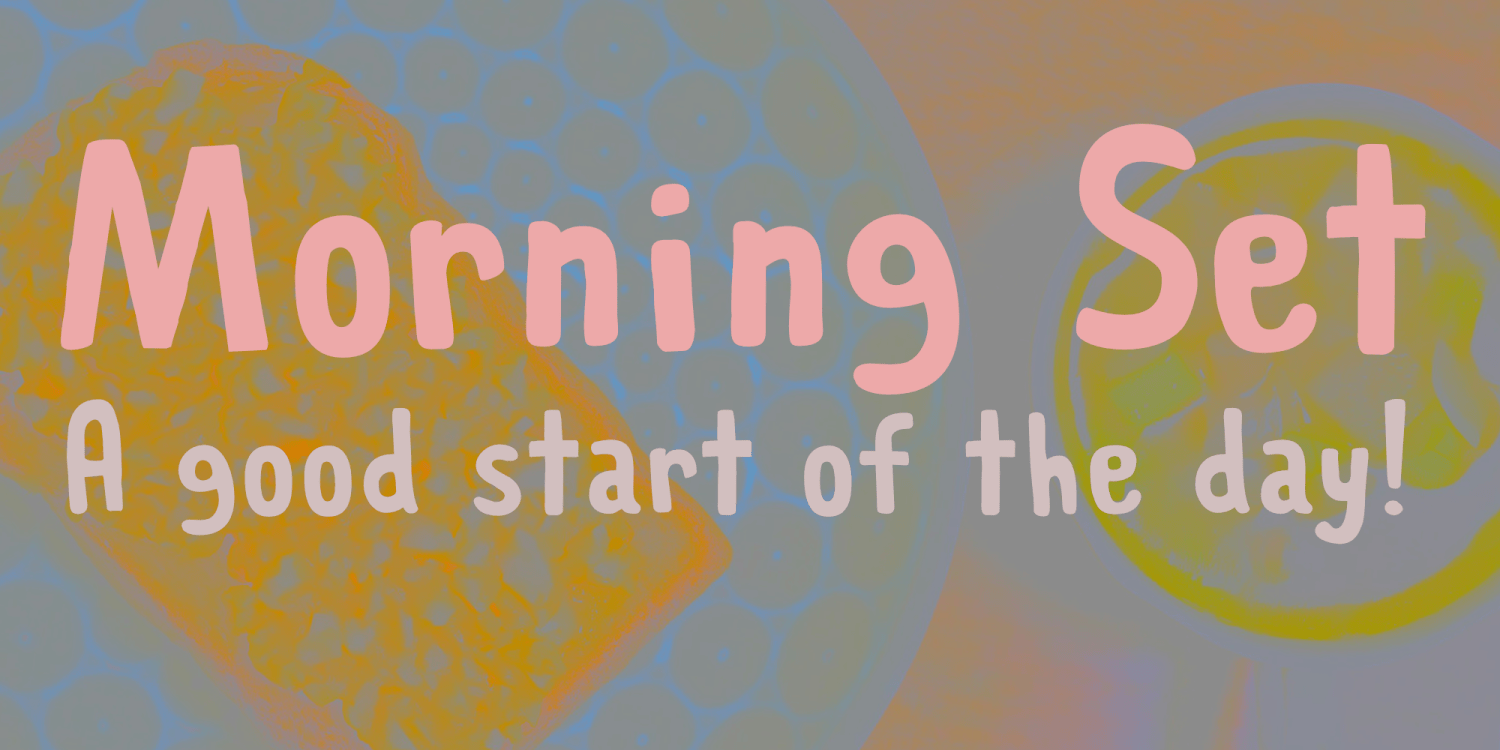 Morning Set Font Family