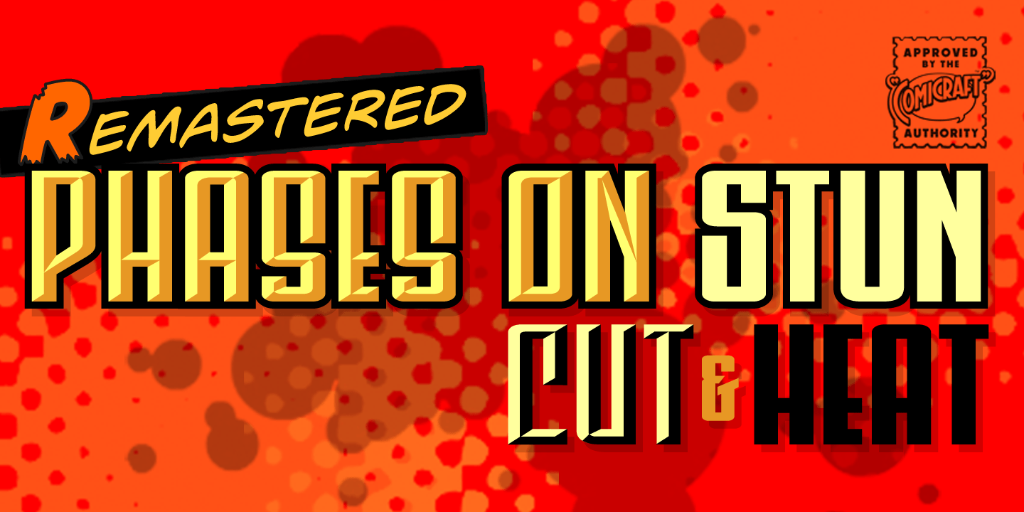 Phases on Stun Font Poster #1