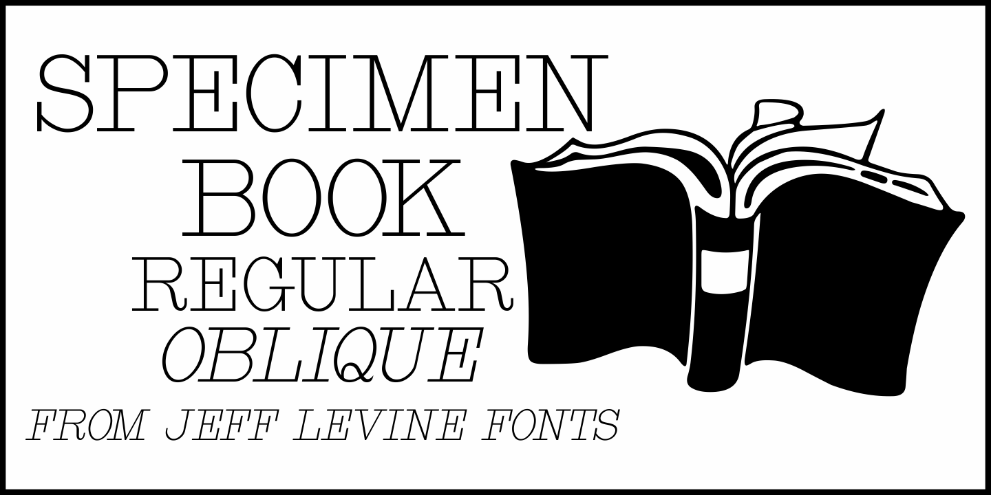 Specimen Book Font Poster #1