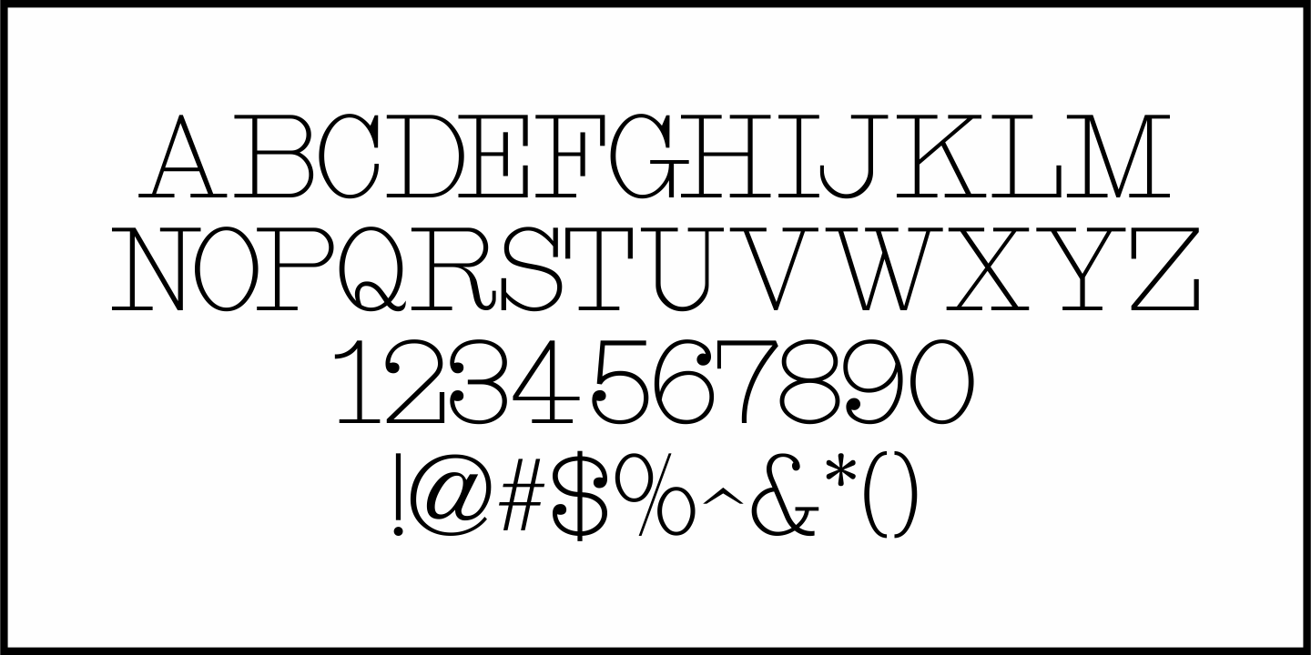 Specimen Book Font Poster #3