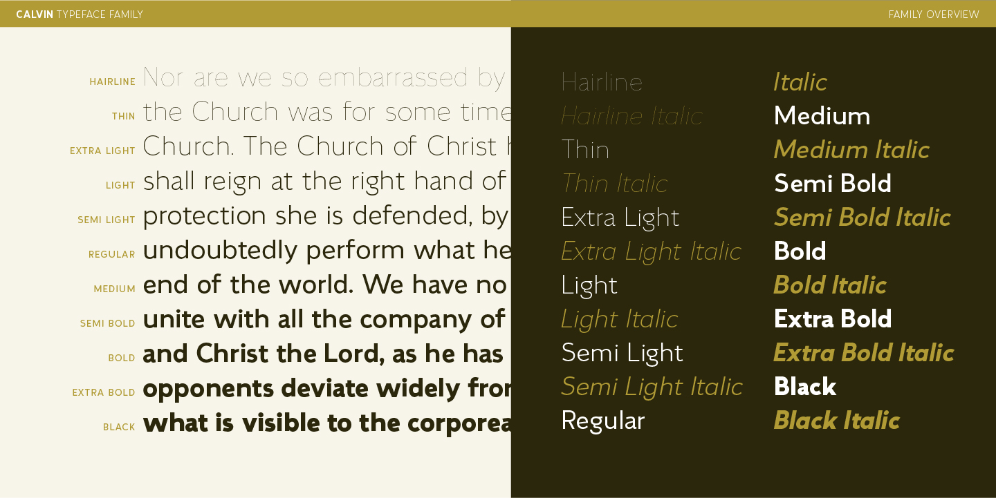 Calvin Font Poster #4