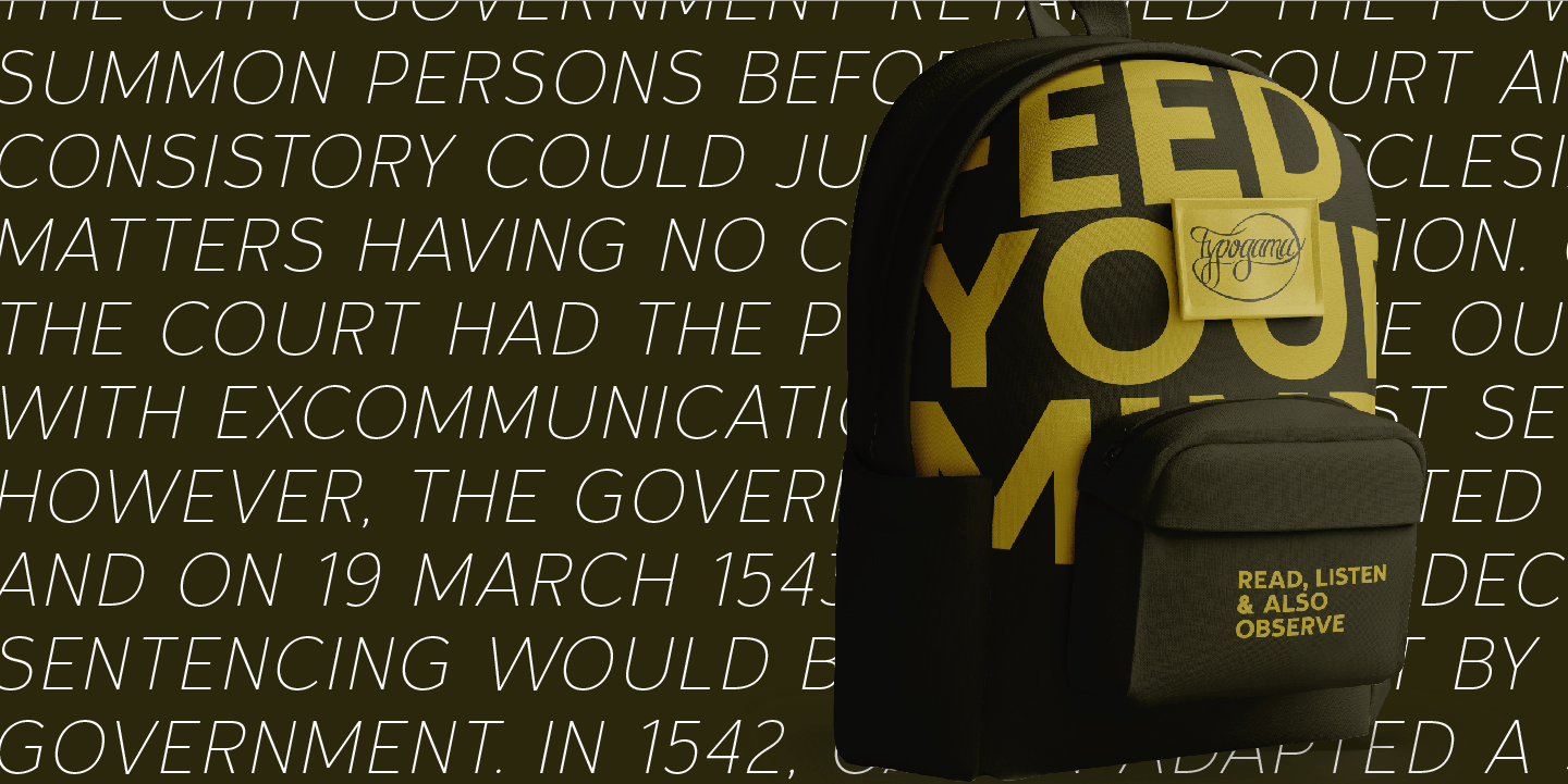 Calvin Font Poster #5