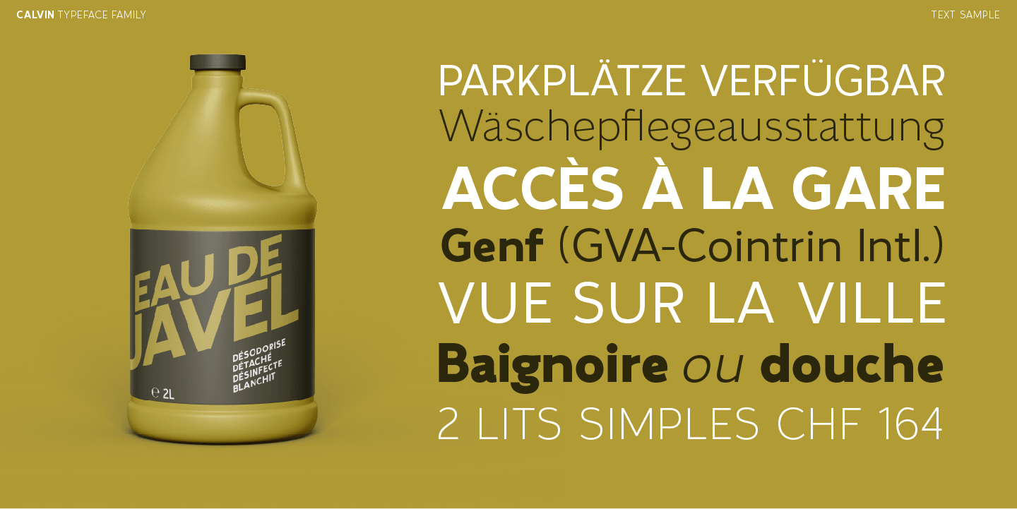 Calvin Font Poster #8