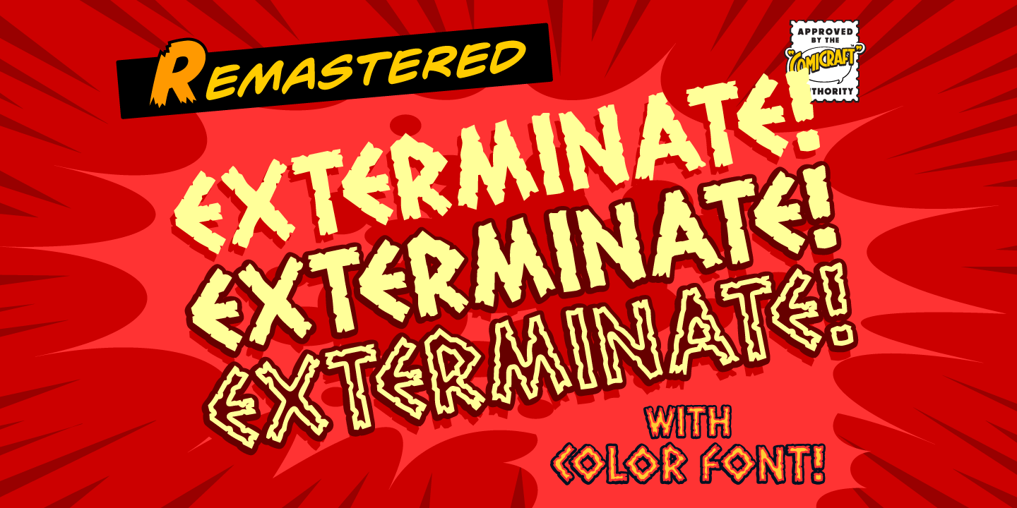 Exterminate Font Poster #1