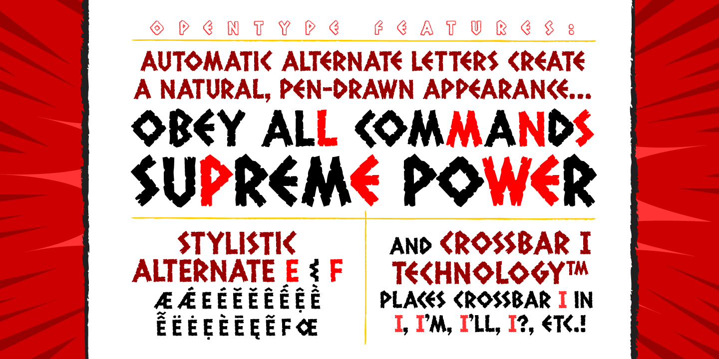 Exterminate Font Poster #1