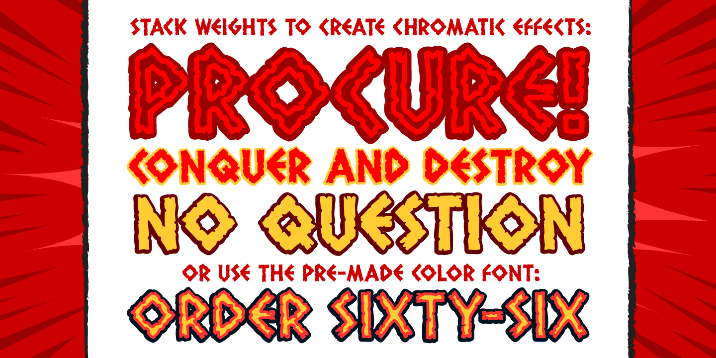 Exterminate Font Poster #1