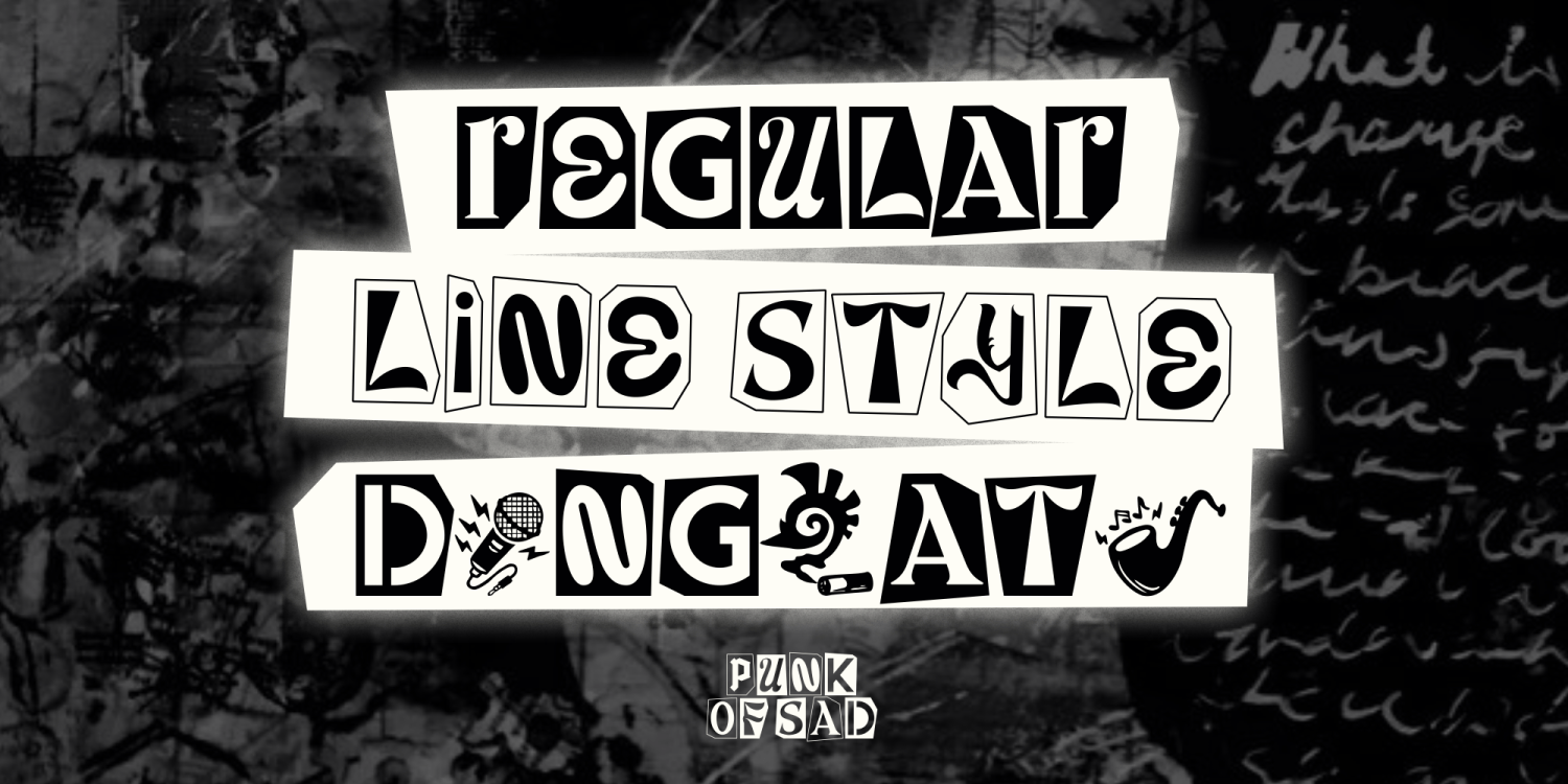Punk Of Sad Font Poster #1