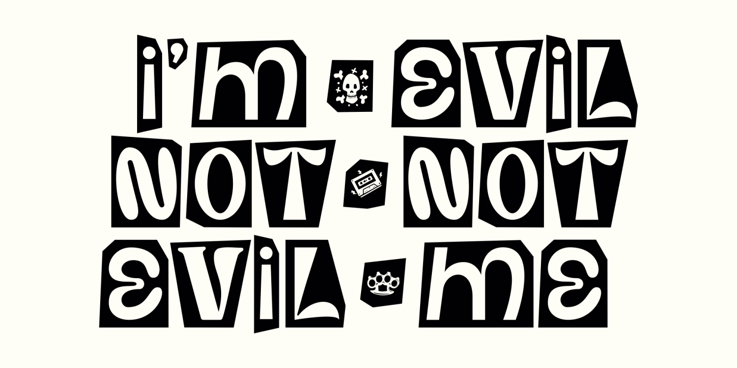Punk Of Sad Font Poster #1