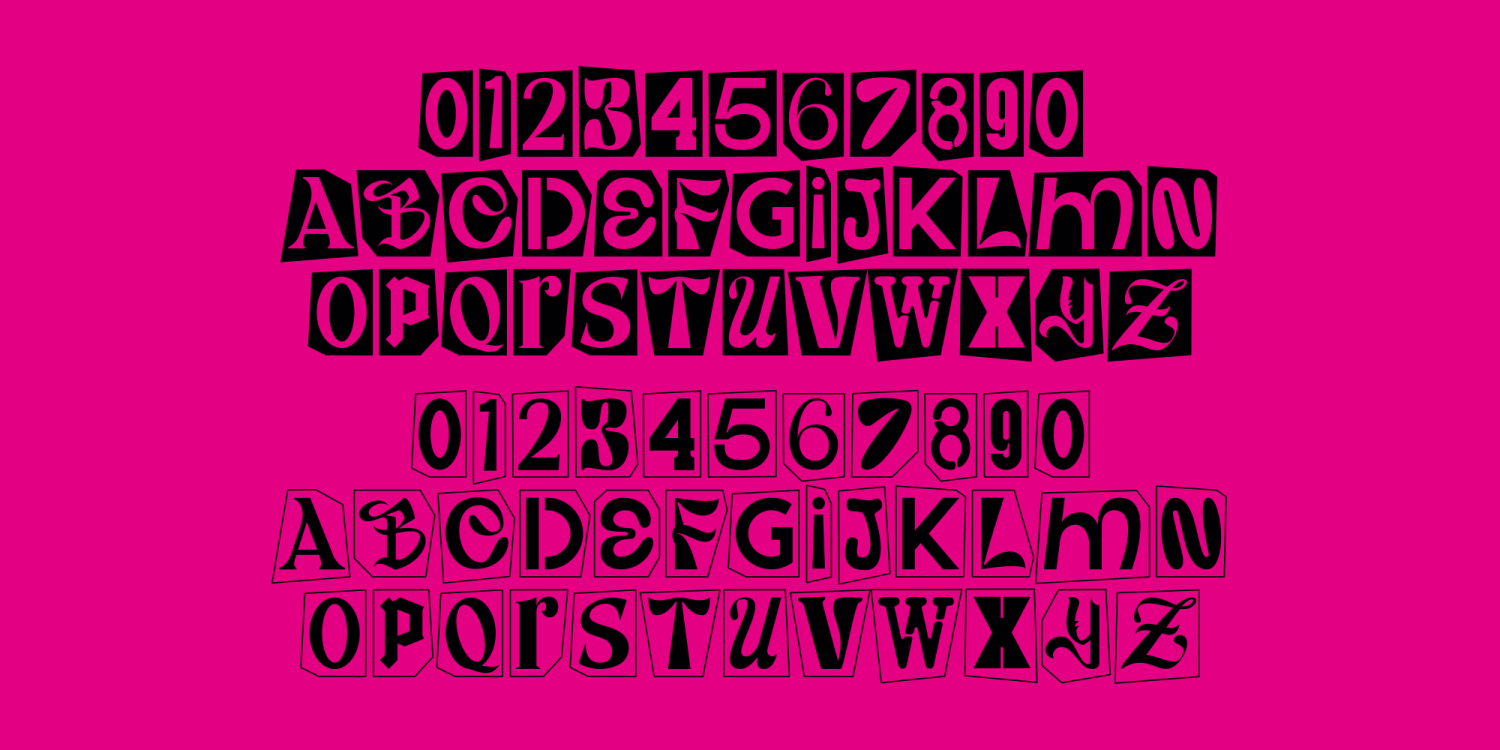Punk Of Sad Font Poster #1