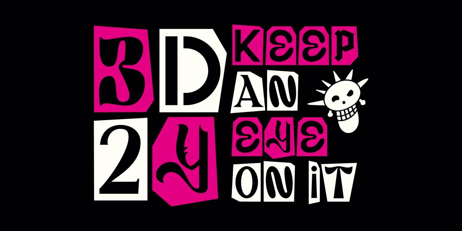Punk Of Sad Font Poster #1