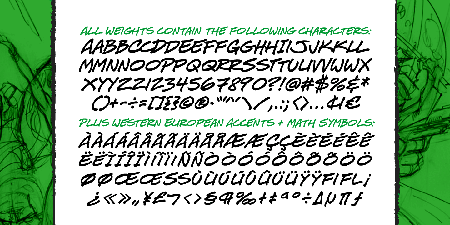 J Scott Campbell Sketchbook Font Poster #1