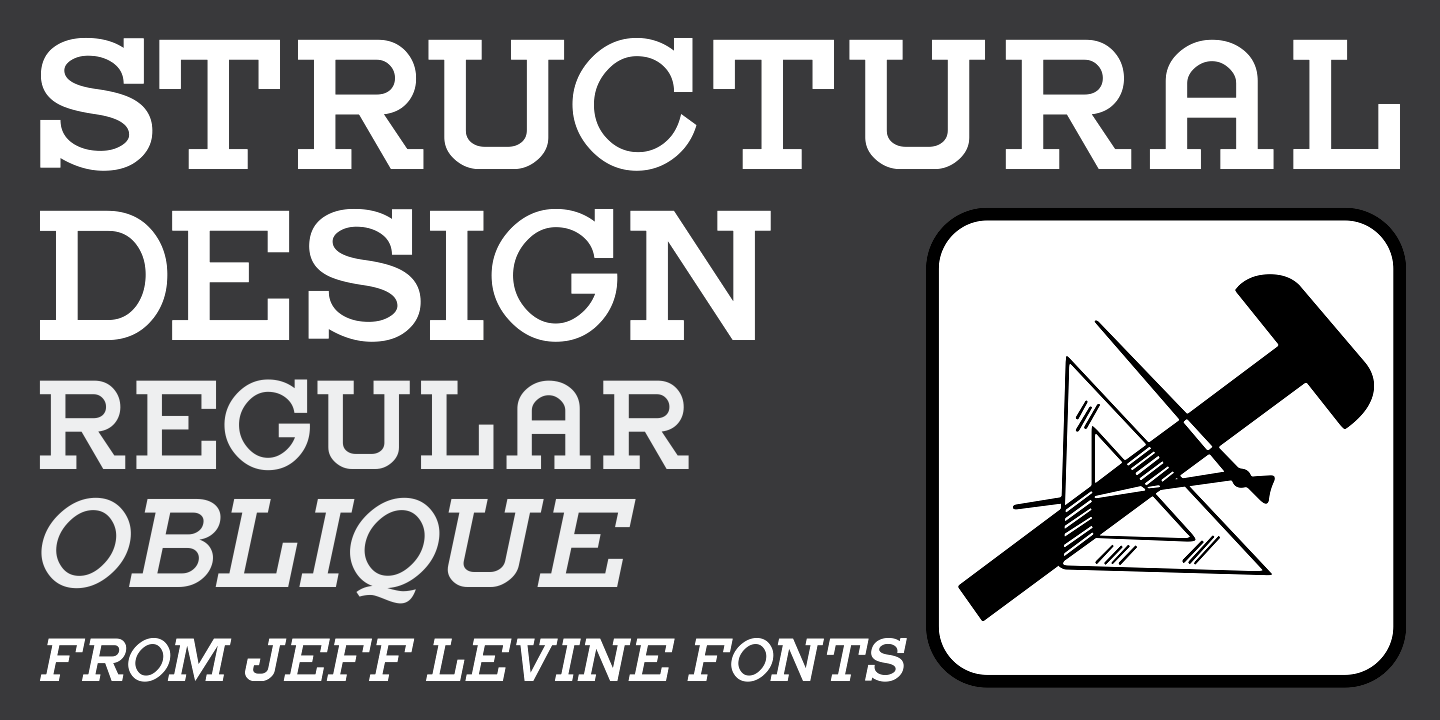Structural Design Font Poster #1