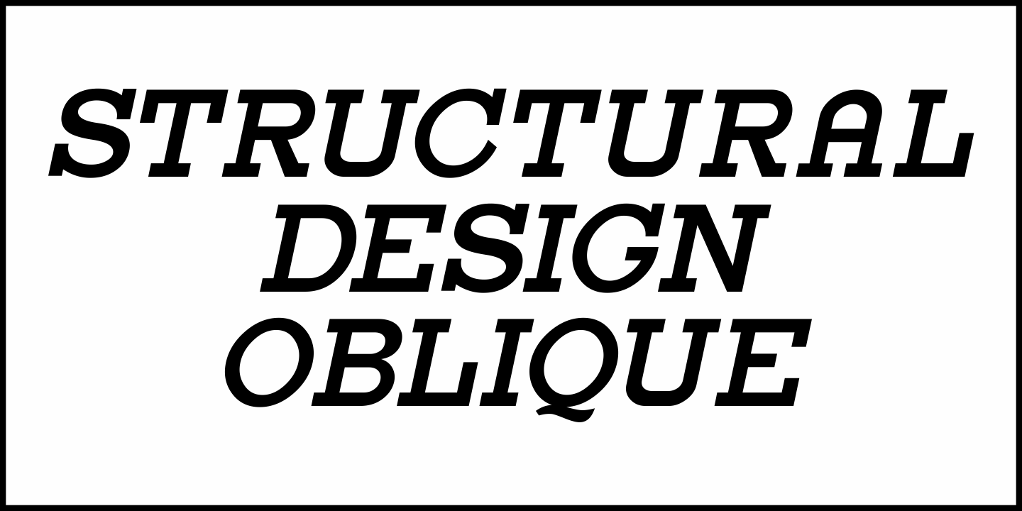 Structural Design Font Poster #1