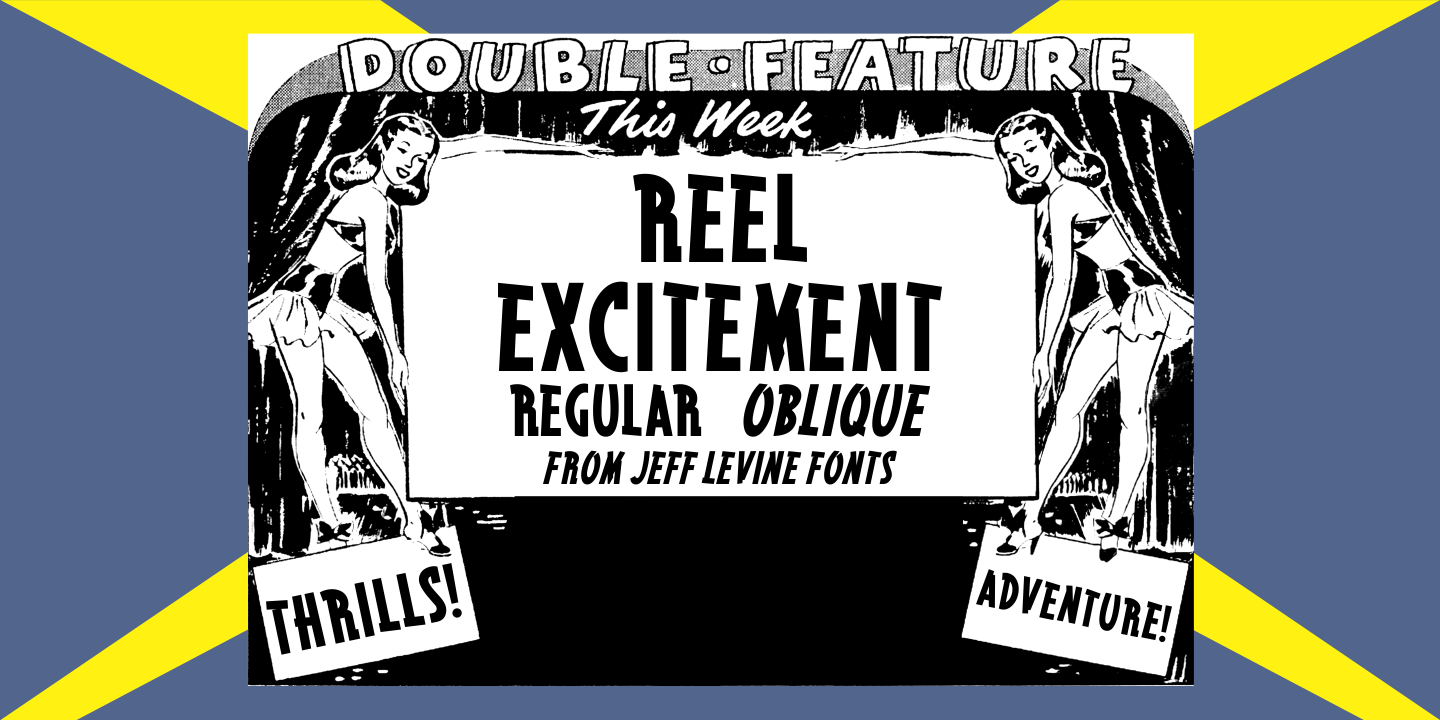 Reel Excitement Font Family Poster