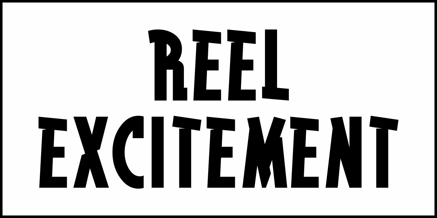 Reel Excitement Font Poster #1