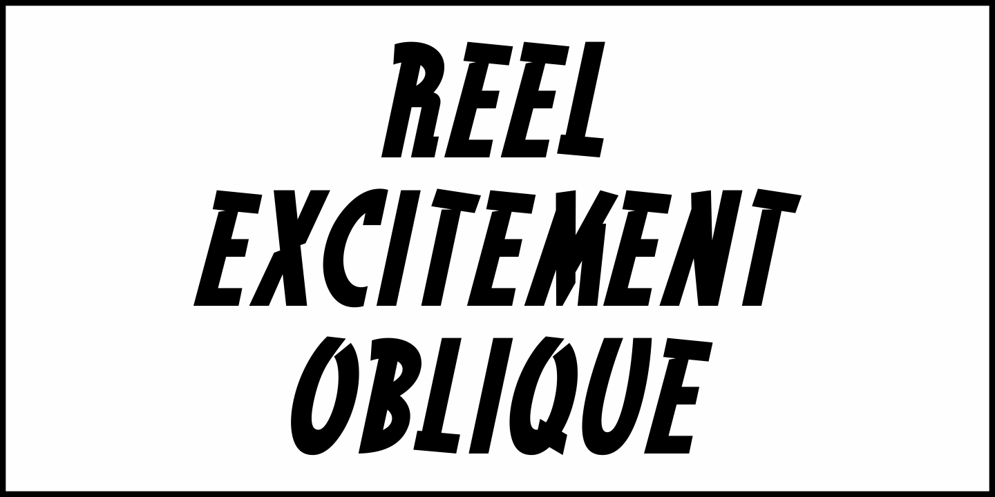 Reel Excitement Font Poster #1