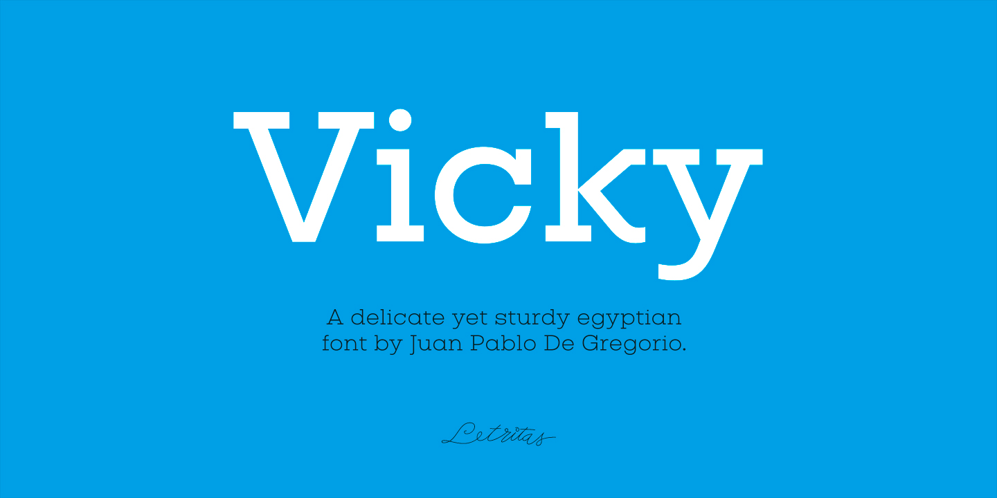 Vicky Font Poster #1