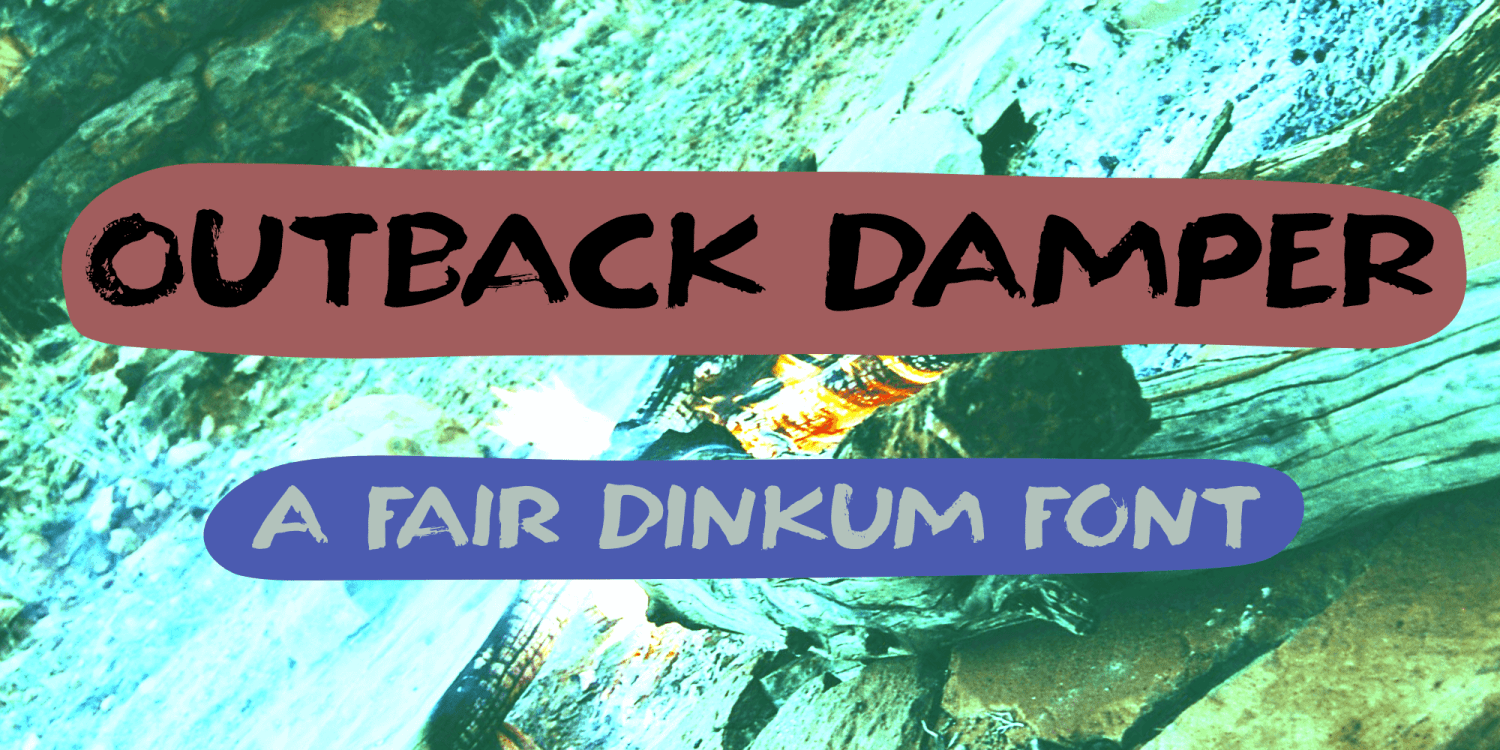 Outback Damper Font Poster #1