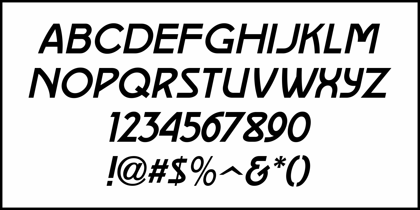 British Nouveau Font Poster #5