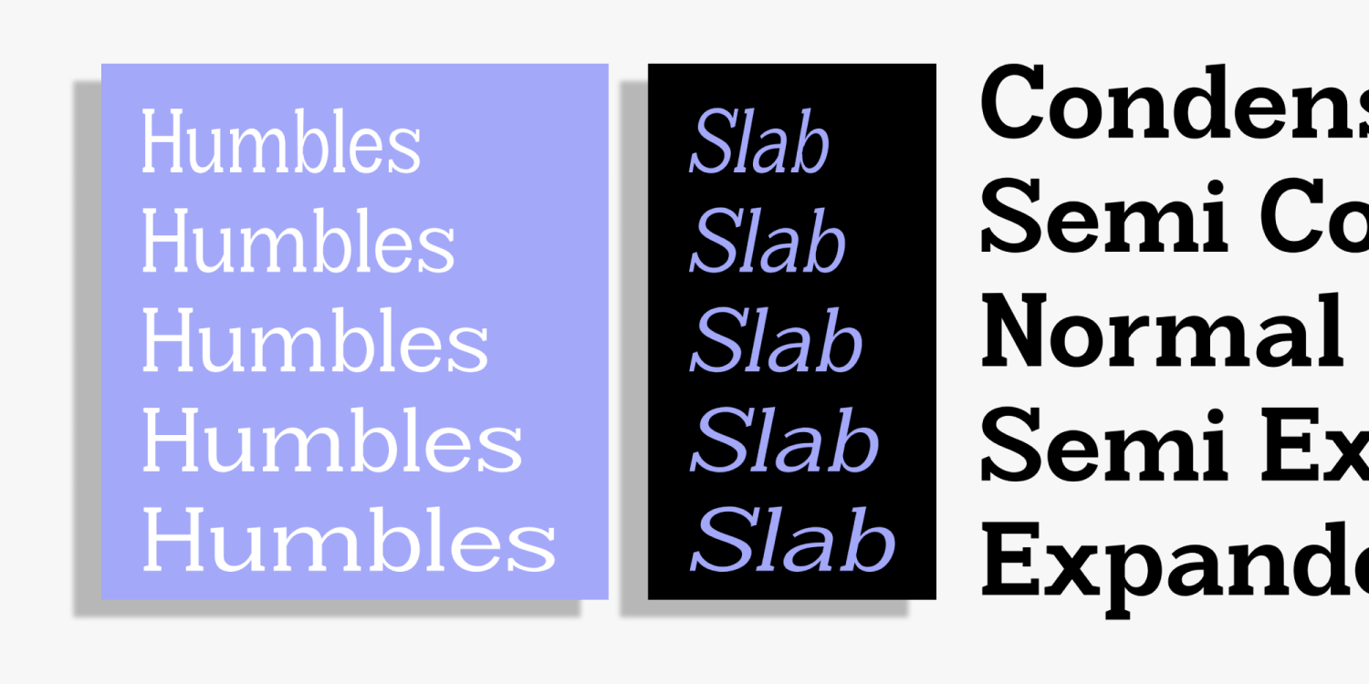 Humbles Font Poster #13