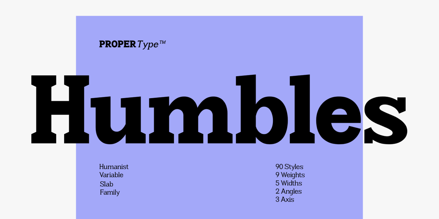 Humbles Font Poster #16