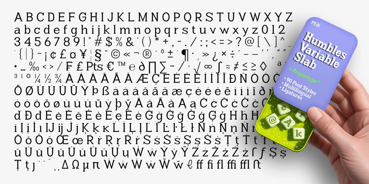 Humbles Font Poster #6