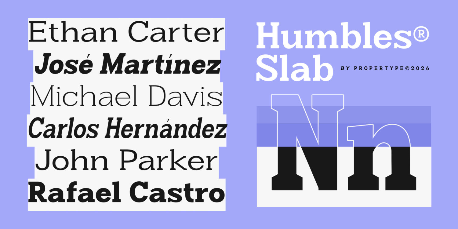 Humbles Font Poster #7