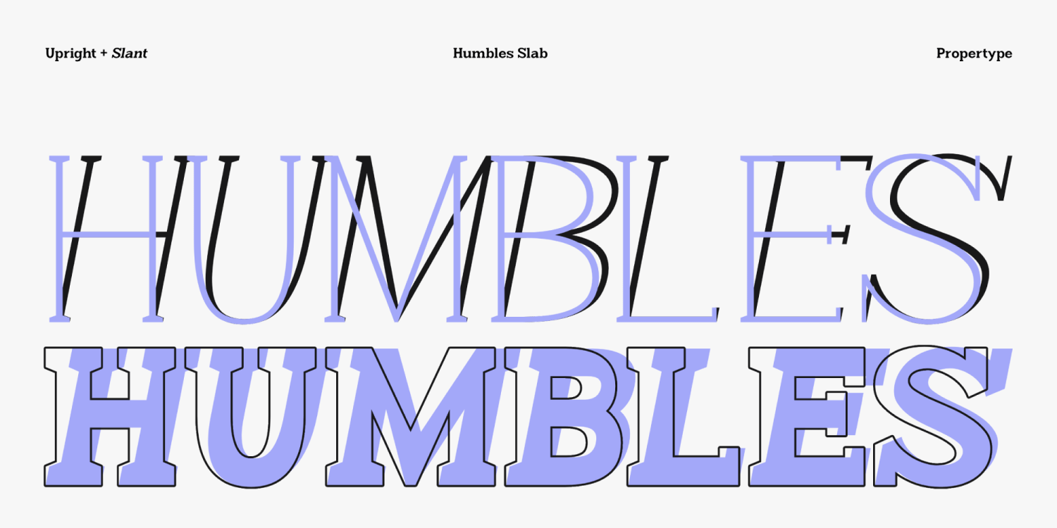 Humbles Font Poster #9