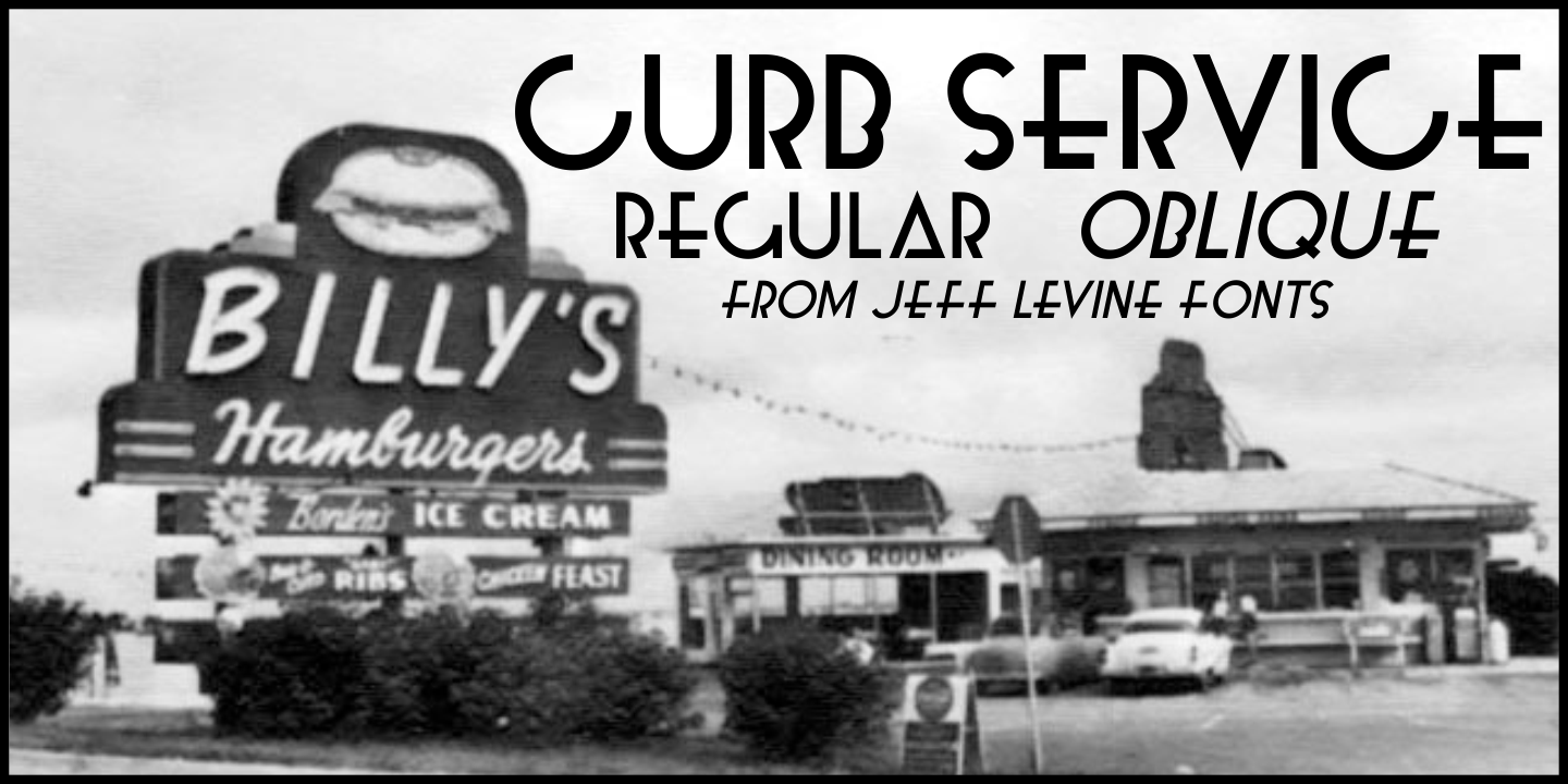 Curb Service Font Poster #1