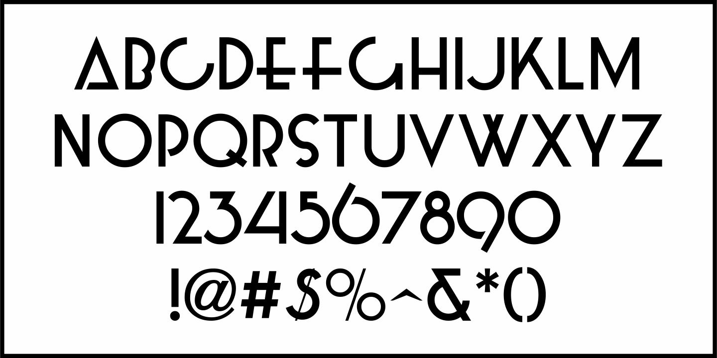 Curb Service Font Poster #1
