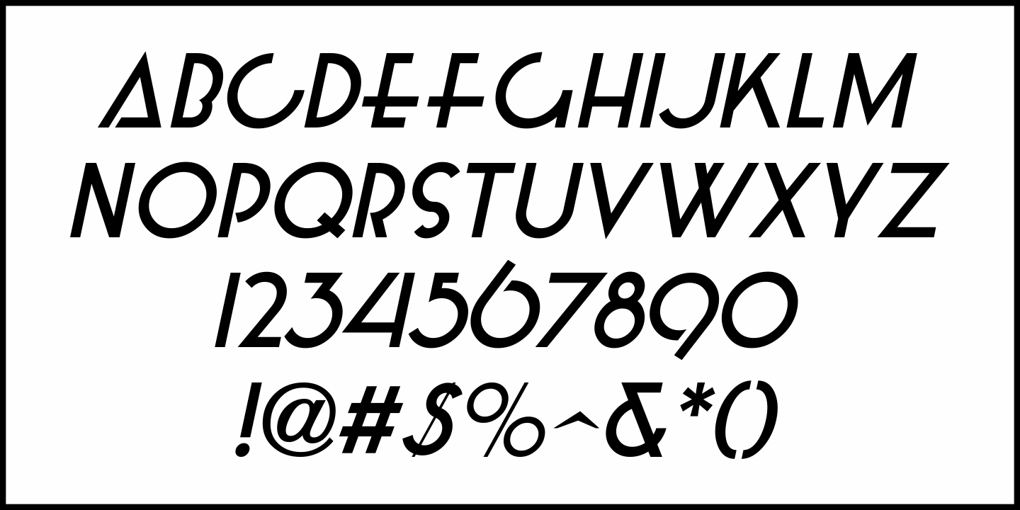 Curb Service Font Poster #1