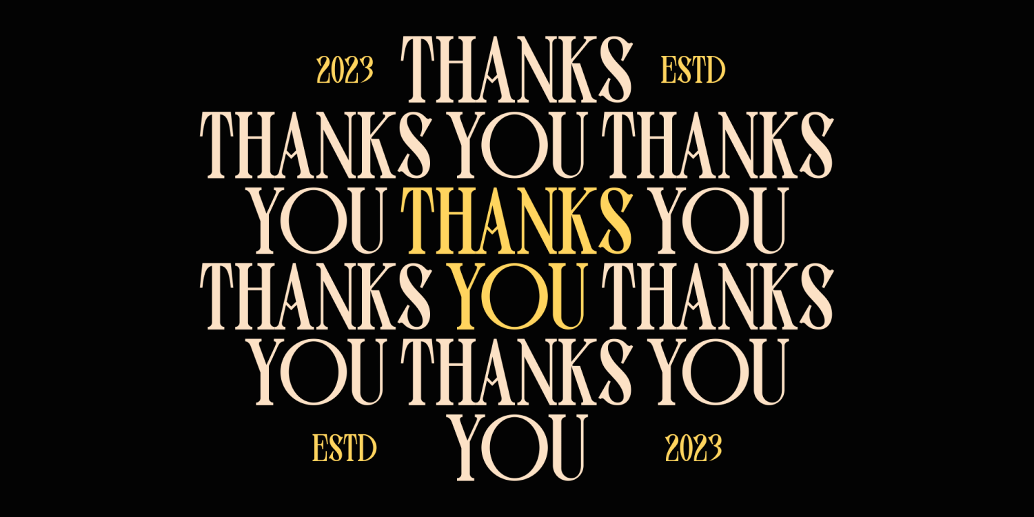 Bolger Font Poster #1
