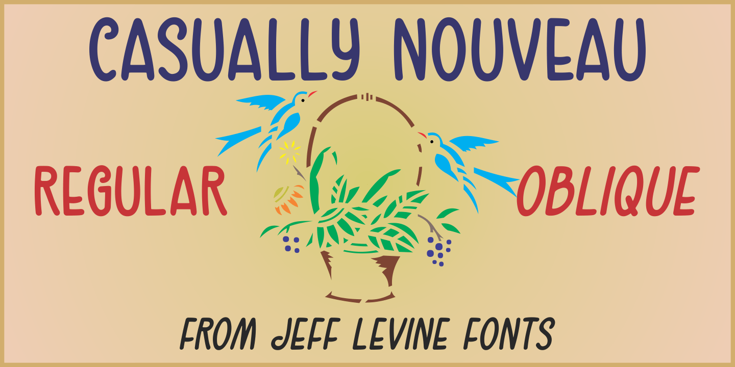 Casually Nouveau Font Poster #1