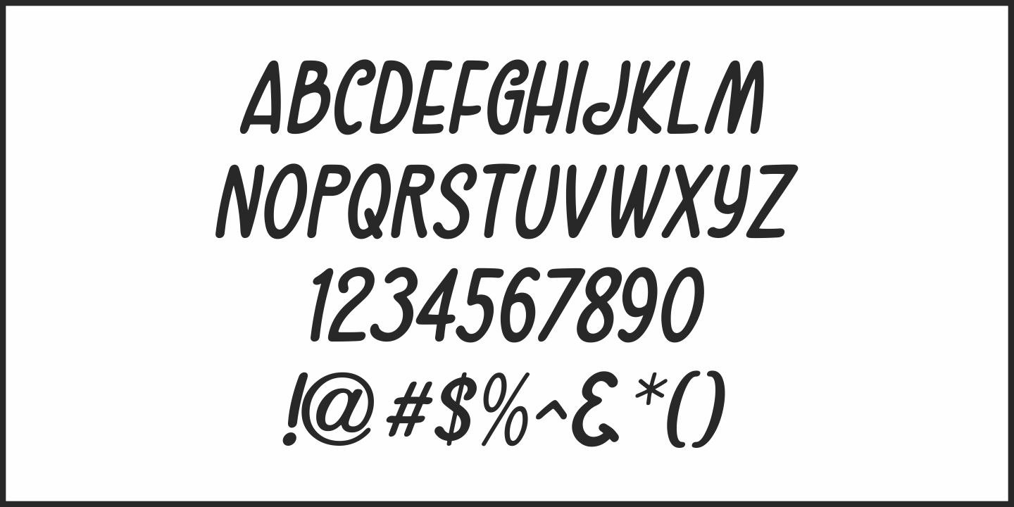 Casually Nouveau Font Poster #5