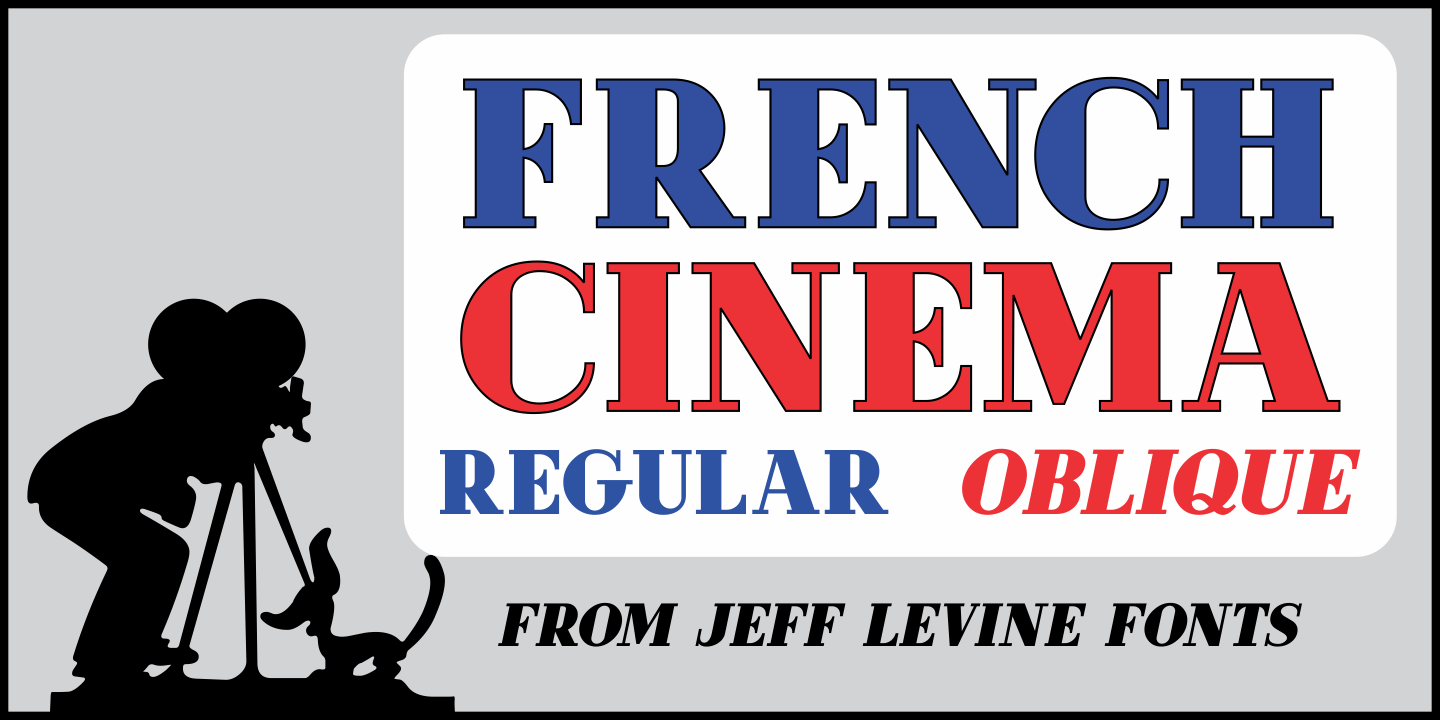 French Cinema Font Poster