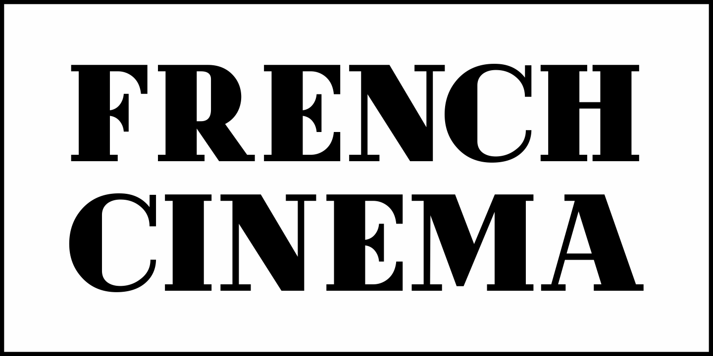 French Cinema Font Poster #1